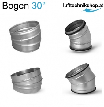 Bogen 30° mit oder ohne Dichtring